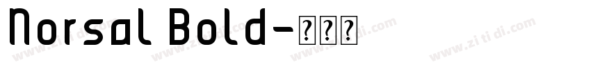 Norsal Bold字体转换